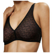 Triumph Signature transparenter BH ohne Bügel – Schwarz