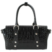 Vivienne Westwood Bettina Emboss Croc Mini Umhängetasche - Schwarz