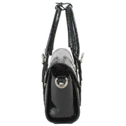 Vivienne Westwood Bettina Emboss Croc Mini Umhängetasche - Schwarz