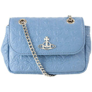 Vivienne Westwood Embossed Nappa Small Chain Purse Bag - Blue