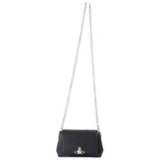 Vivienne Westwood Hazel Saffiano Kleine Handtasche – Schwarz