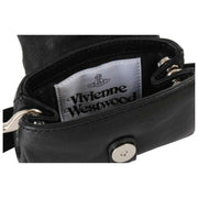Vivienne Westwood Hazel-Schatztaschenanhänger/Schlüsselanhänger aus geschmeidigem Leder – Schwarz