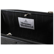 Vivienne Westwood Jane-Geldbörse mit geschmeidigem Lederrahmen – Schwarz