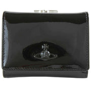 Vivienne Westwood Shiny Patent Small Frame Purse - Black