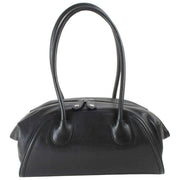 Vivienne Westwood Kleine Reisetasche Shirley aus geschmeidigem Leder – Schwarz