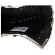 Vivienne Westwood Handtasche aus geschmeidigem Leder mit Charm-Rahmen – Schwarz