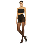 Wolford Individual Ultra Sheer 10 Denier Control Top Strumpfhosen – Schwarz