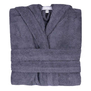 Bown of London Terry NUA Cotton Towelling Dressing Gown - Dark Grey