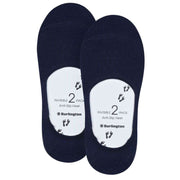 Burlington Everyday Invisible 2 Pack Socks - Marine Navy