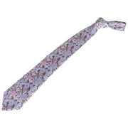 David Van Hagen Floral Tie - Pale Lilac