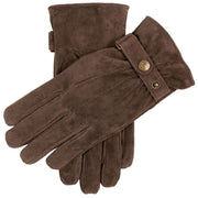 Dents Morley Suede Gloves - Brown