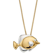 Elements Silver Fish Pendant - Gold/Silver