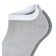 Esprit Allover Stripe 2 Pack Sneaker Socks - Grey/Black