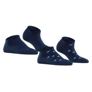 Esprit Mesh Dot 2 Pack Sneaker Socks - Marine Navy