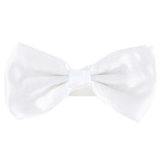 Knightsbridge Neckwear Bow Tie and Cummerbund Set - White