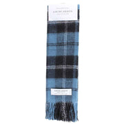 Locharron of Scotland Ramsay Ancient Lambswool Scarf - Blue/Black/White