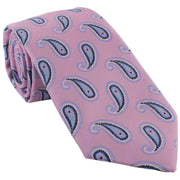 Michelsons of London Large Pine Tie and Pocket Square Set - Pink