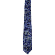 Michelsons of London Oversized Paisley Polyester Tie - Royal Blue
