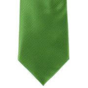 Michelsons of London Plain Rib Polyester Tie - Green