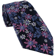 Michelsons of London Vibrant Floral Tie and Pocket Square Set - Pink