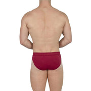 Obviously EliteMan Hipster Brief - Maroon Red