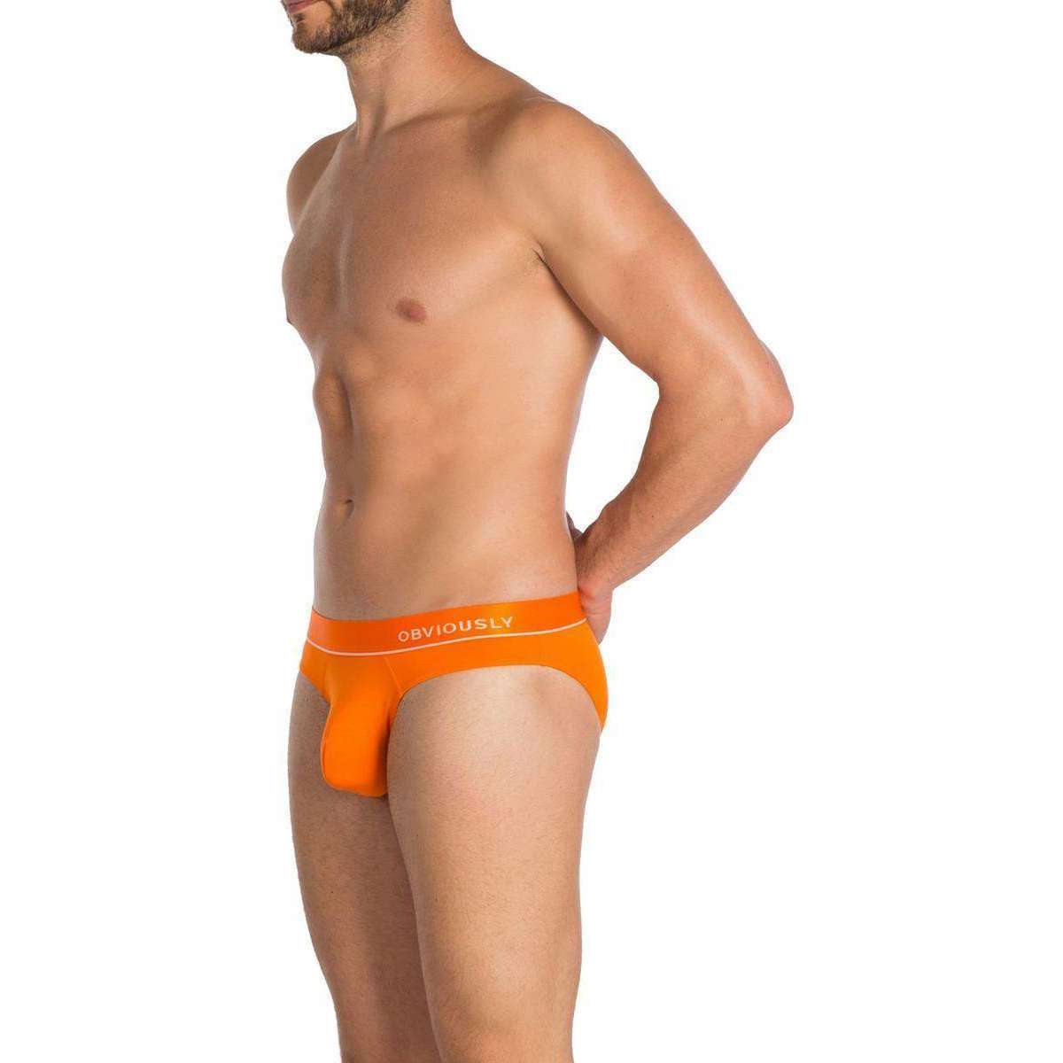 Obviously Primeman Anatomax Hipster Brief - Orange