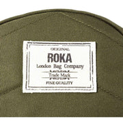 Roka Paddington B Small Sustainable Canvas Crossbody Bag - Moss Green